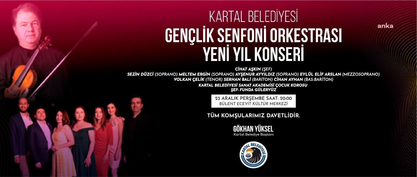 KARTAL BELEDİYESİ GENÇLİK SENFONİ ORKESTRASI YENİ YIL KONSERİYLE SAHNEDE