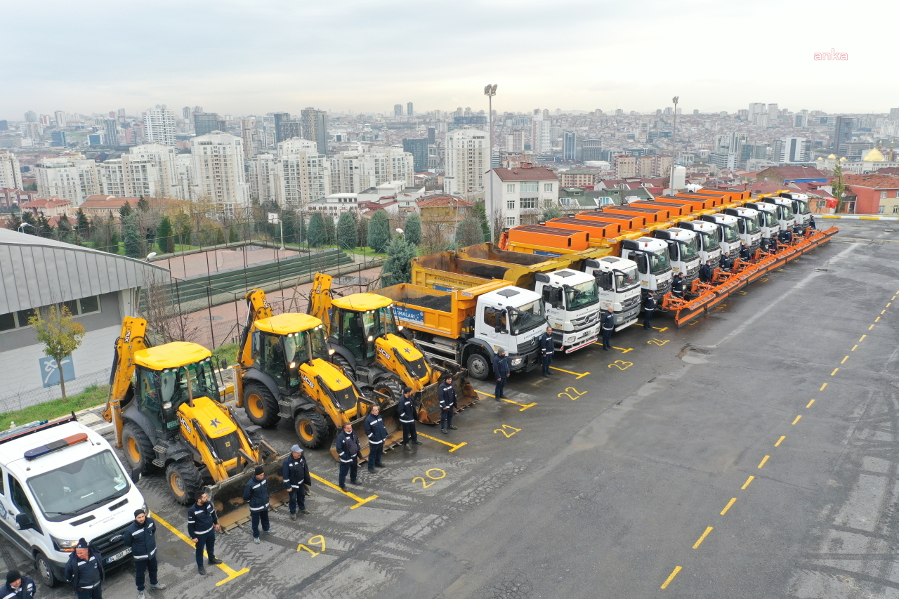 KÜÇÜKÇEKMECE BELEDİYESİ, 1489 PERSONEL, 259 ARAÇLA KIŞA HAZIR