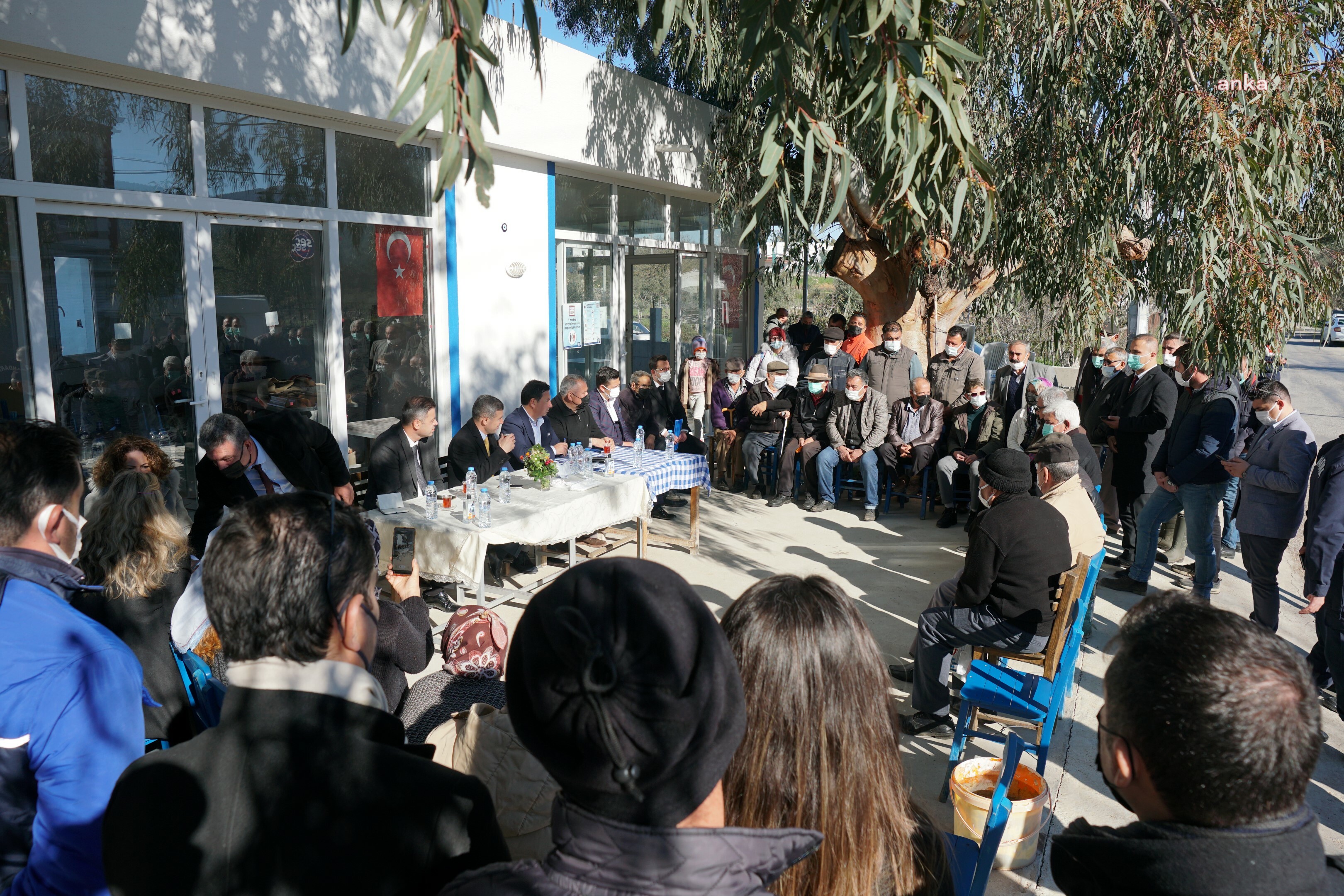 KAYMAKAM BAYAR VE BAŞKAN ARAS PINARLIBELEN HALKIYLA BİR ARAYA GELDİ