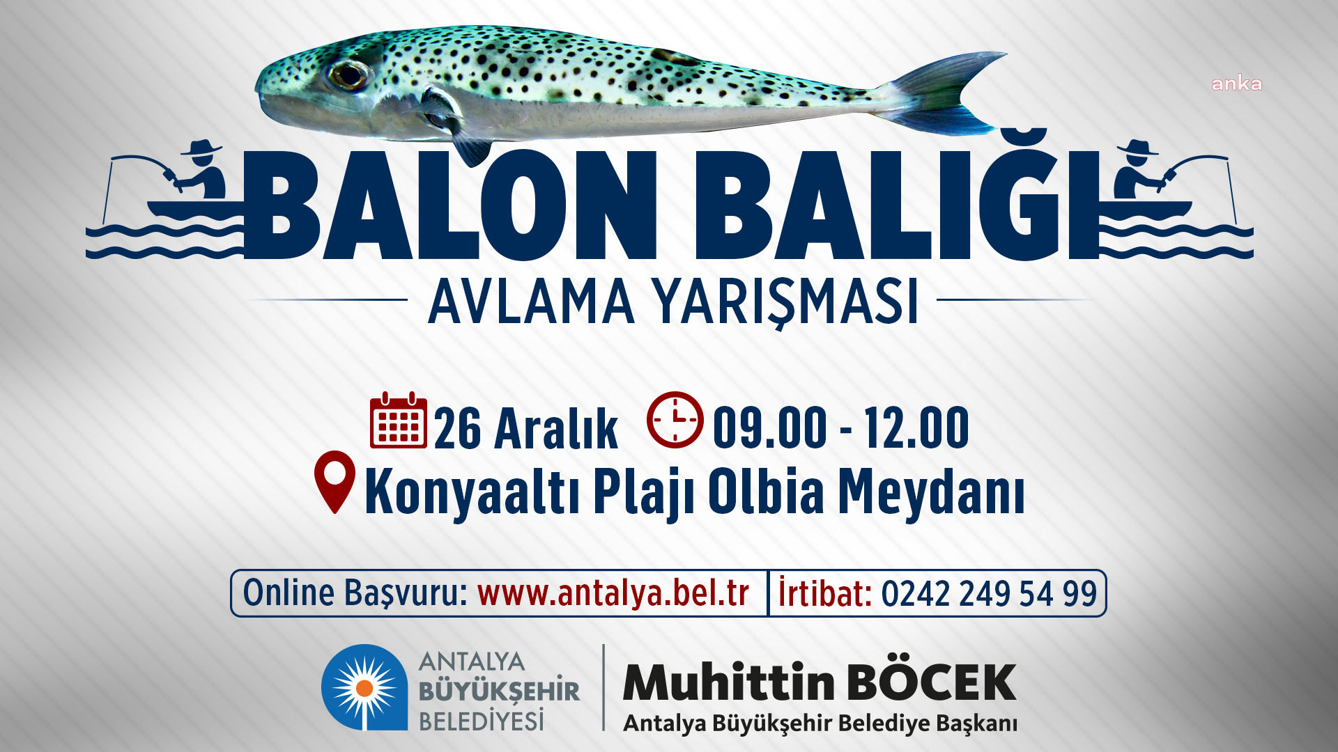 ANTALYA'DA OLTACILAR, BALON BALIĞI YAKALAMAK İÇİN YARIŞACAK