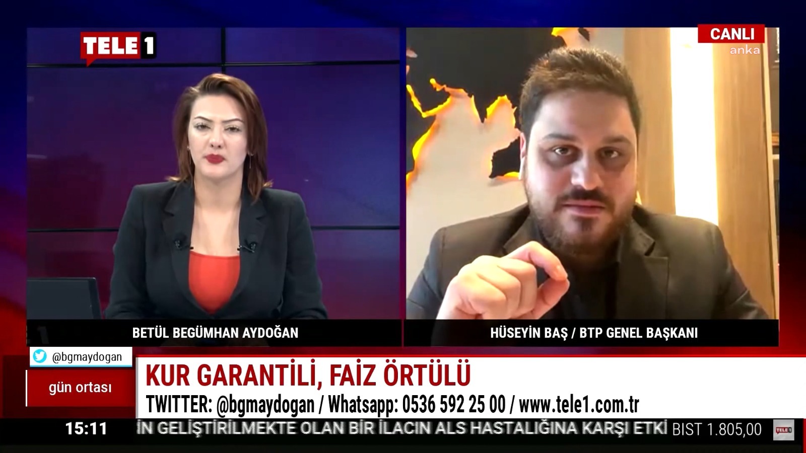 BTP GENEL BAŞKANI BAŞ: “HALKBANK O REKLAMI HEMEN NASIL ÇEKTİ?”