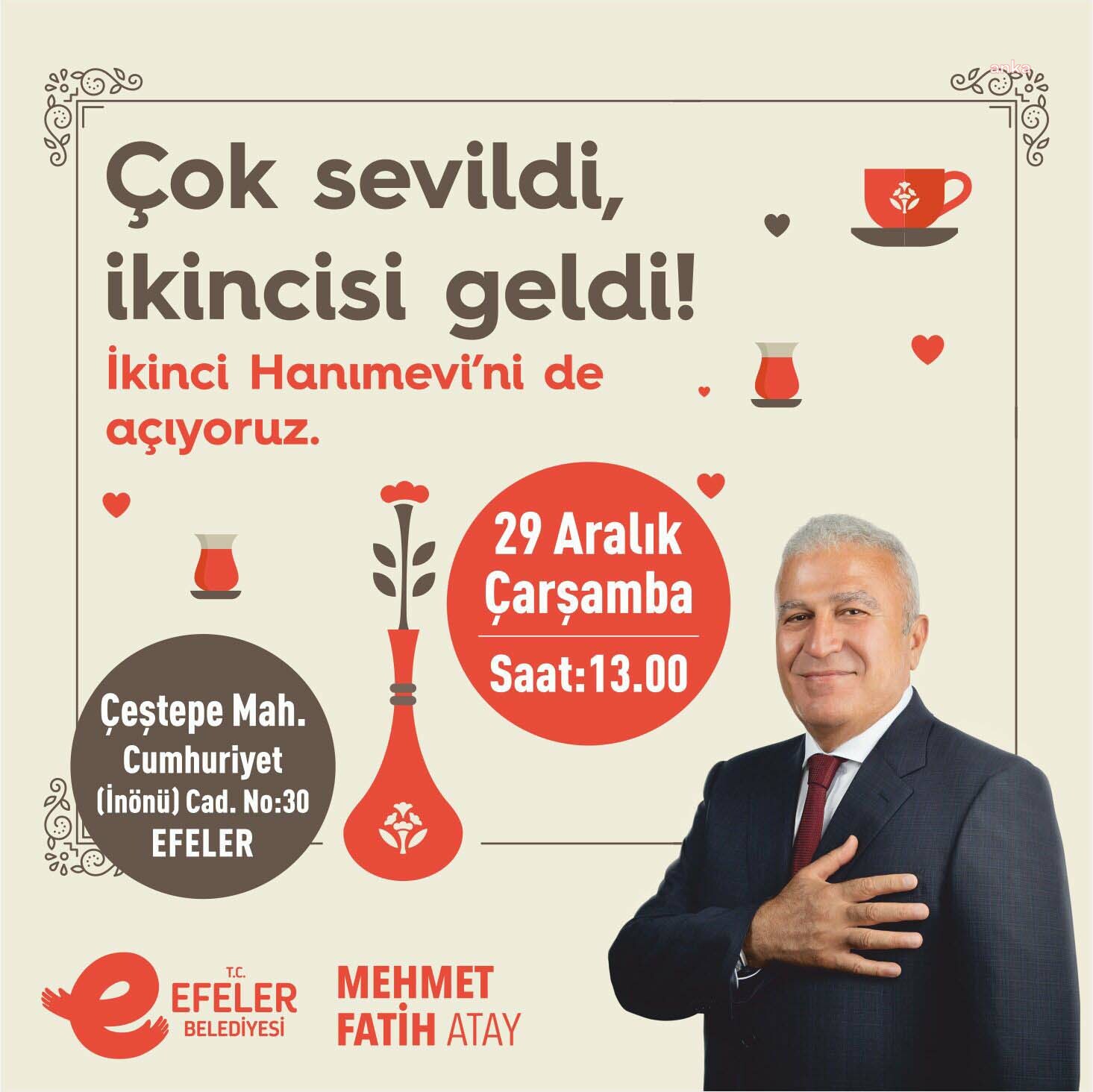 EFELER BELEDİYE BAŞKANI ATAY’DAN EFELERLİ KADINLARA YILBAŞI MÜJDESİ