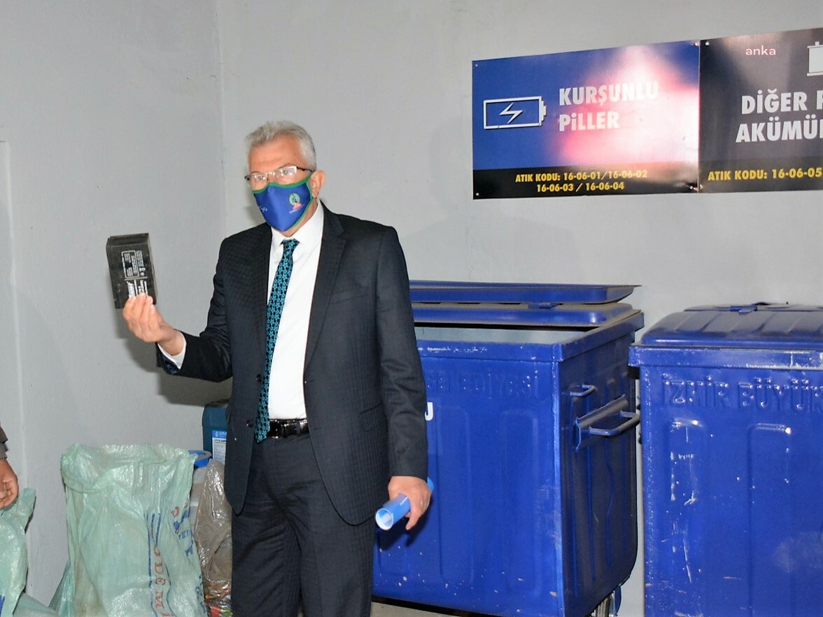 ÖDEMİŞ’TE 2021’DE 996 KİLO ATIK PİL TOPLANDI