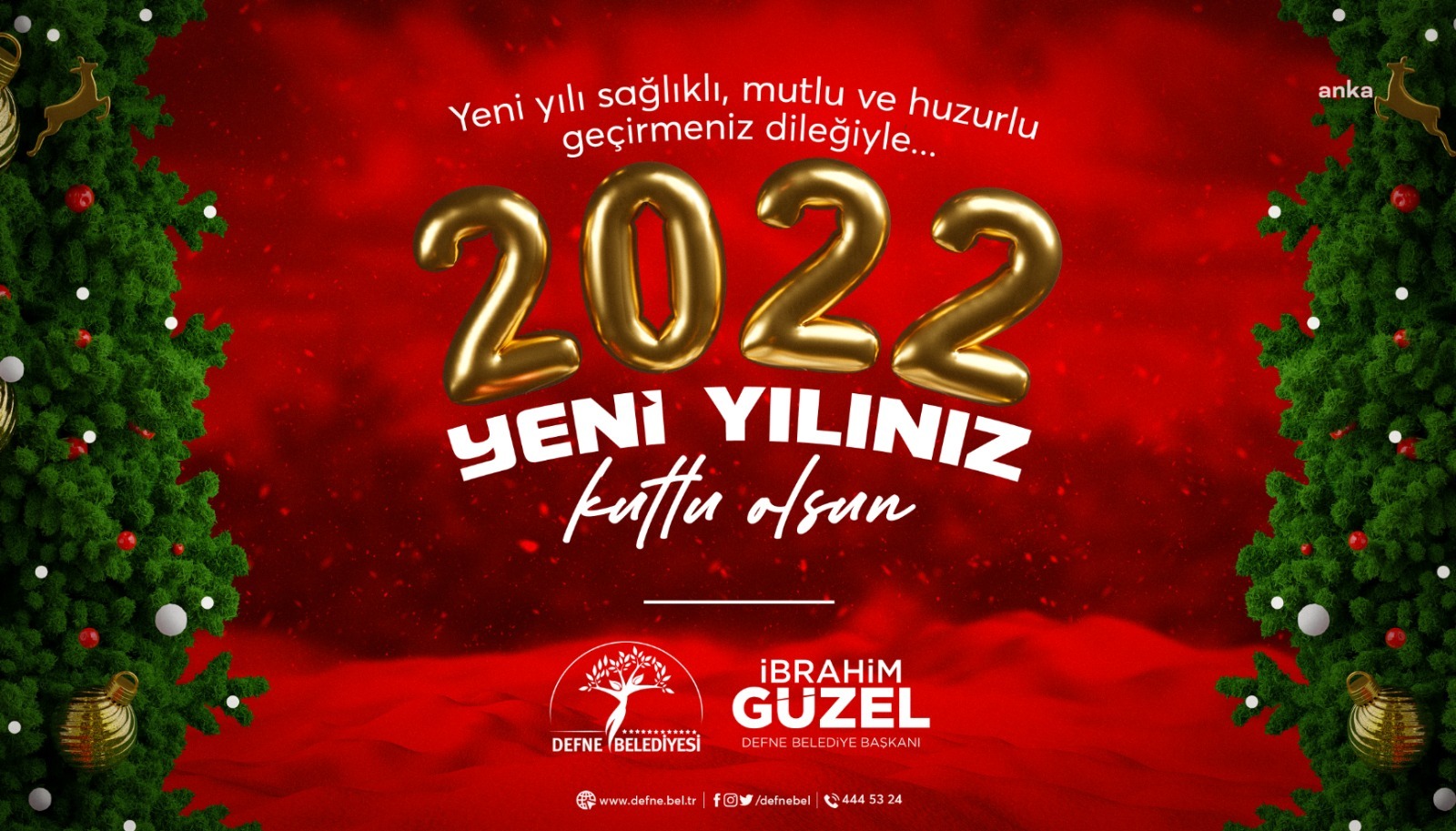 DEFNE BELEDİYE BAŞKANINDAN YENİ YIL MESAJI