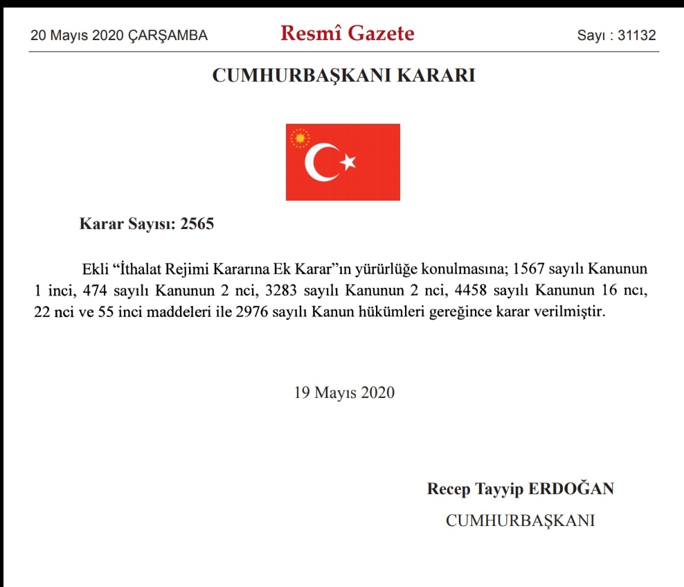 İNŞAAT MAKİNELERİ DAHİL 800'DEN FAZLA ÜRÜNE EK GÜMRÜK VERGİSİ GETİRİLDİ