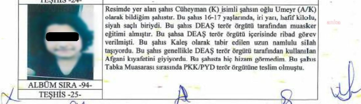 DOKUMACI’NIN EŞİ IŞİD'İN ÇOCUK SAVAŞÇILARINI TEŞHİS ETTİ