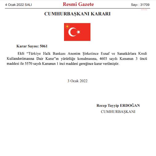 HALKBANK, ESNAF VE SANATKARLARA FAİZ İNDİRİMLİ VE FAİZSİZ  KREDİ KULLANDIRACAK