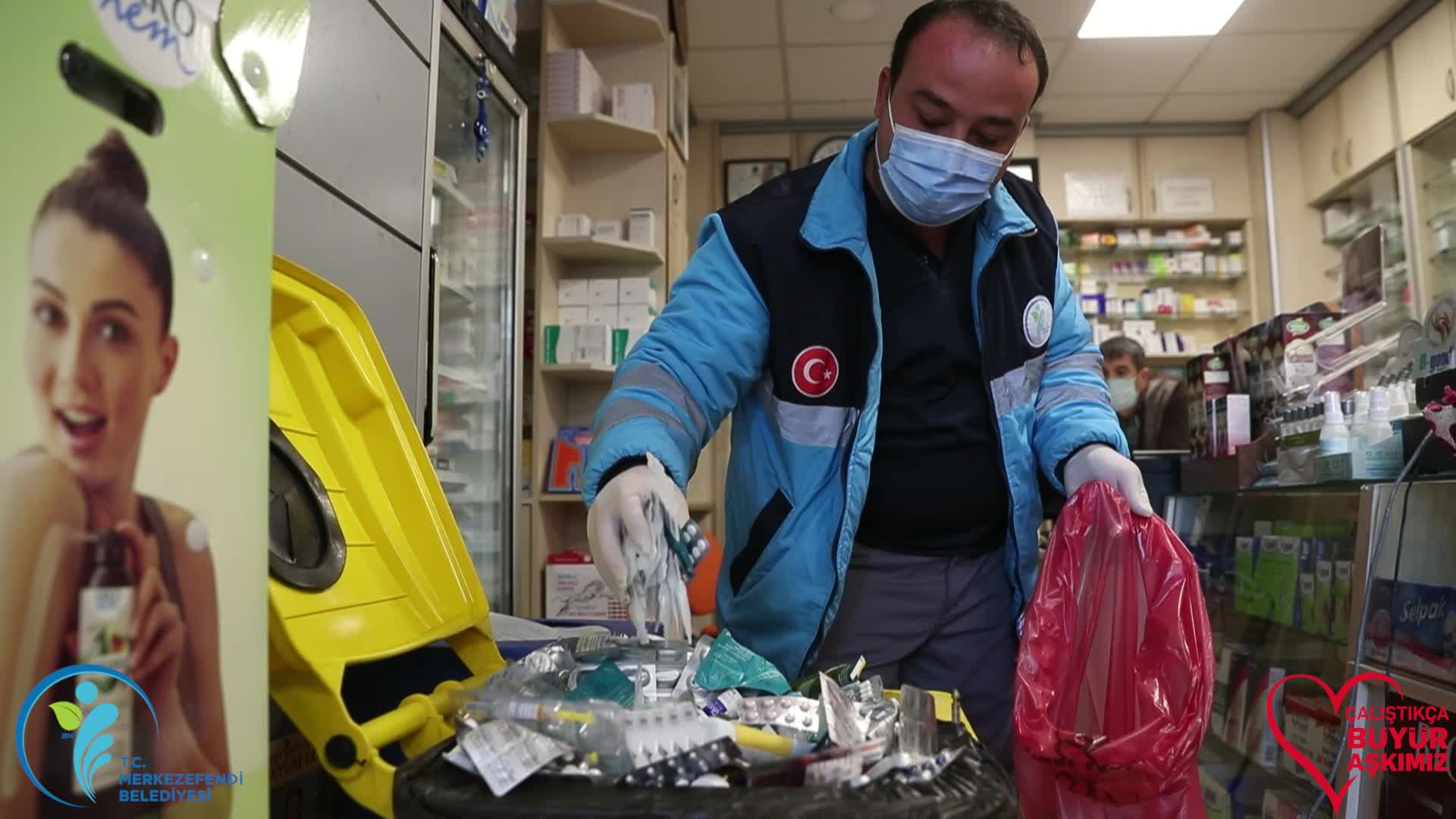 MERKEZEFENDİ'DE 50 GÜNDE 1 TON ATIK İLAÇ TOPLANDI