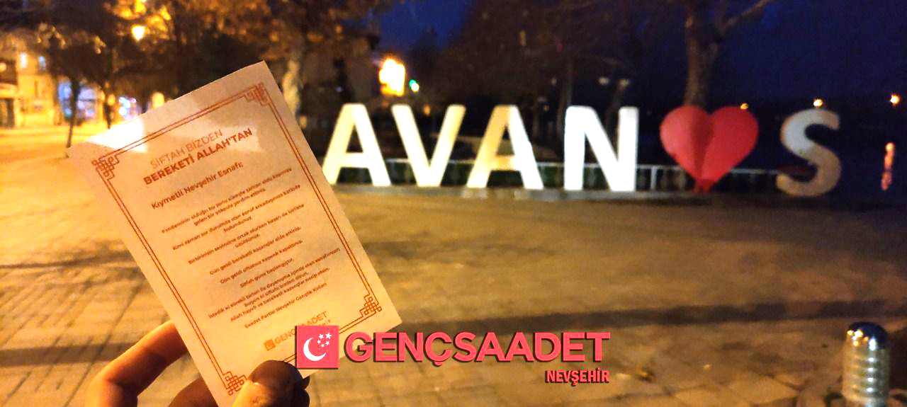 SAADET PARTİSİ'NDEN ESNAFA SİFTAH PARASI