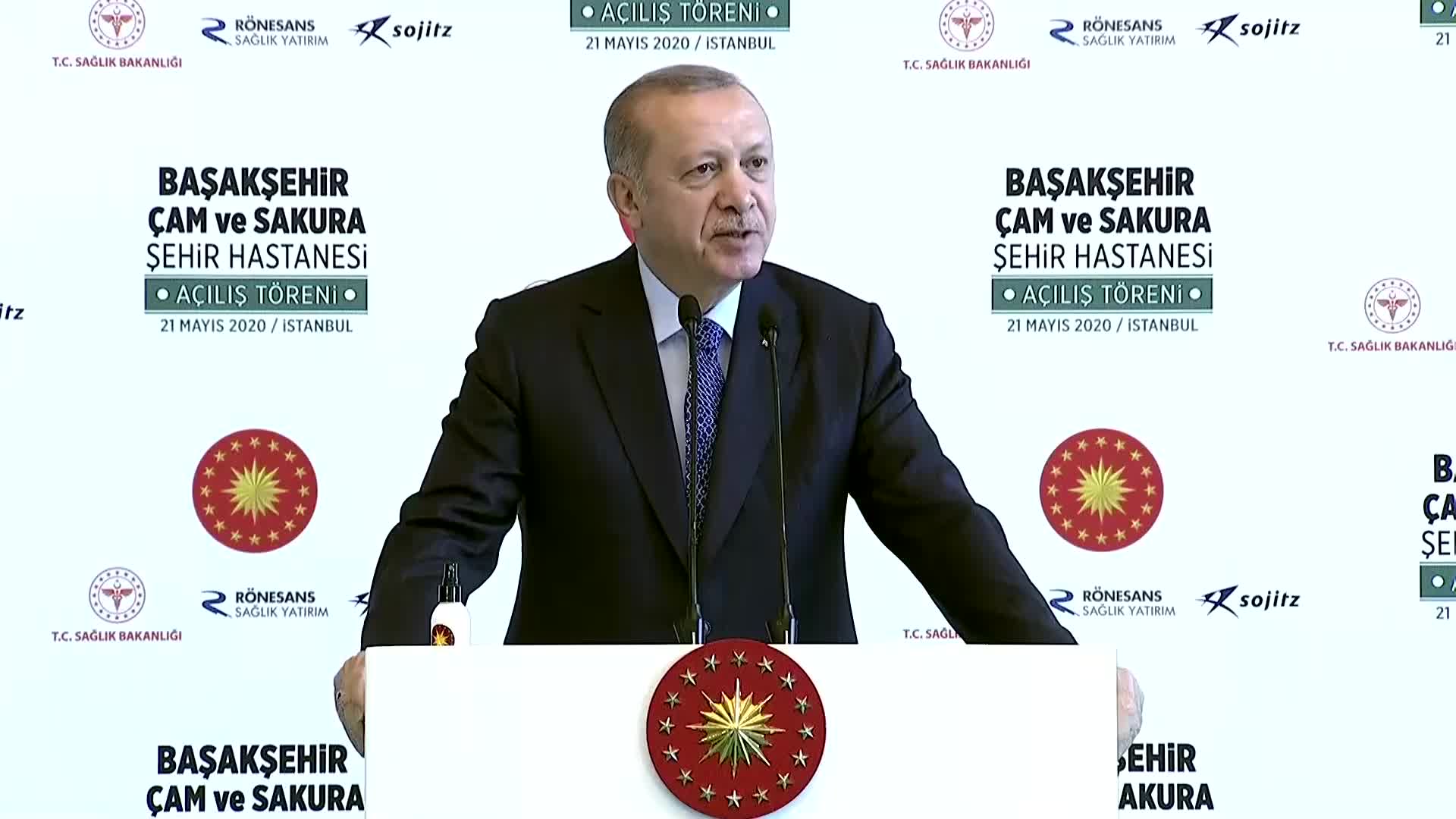 ERDOĞAN BAŞAKŞEHİR ÇAM SAKURA HASTANESİ'NİN AÇILIŞINA KATILDI: JAPONYA'DAN İLAÇ GELİYOR