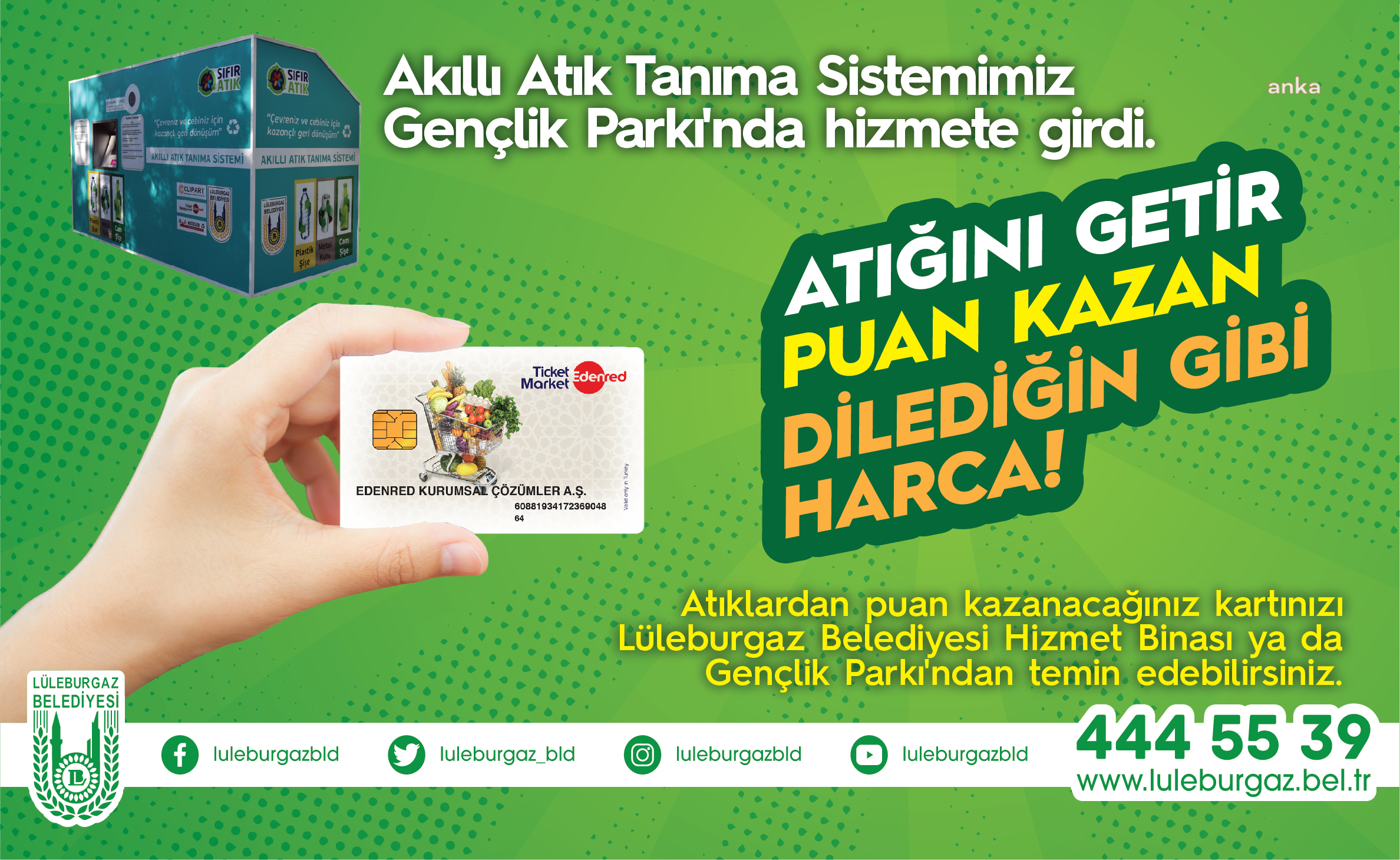 LÜLEBURGAZ BELEDİYESİ’NİN AKILLI ATIK TANIMA SİSTEMİ İLE ÇEVRE KAZANIYOR
