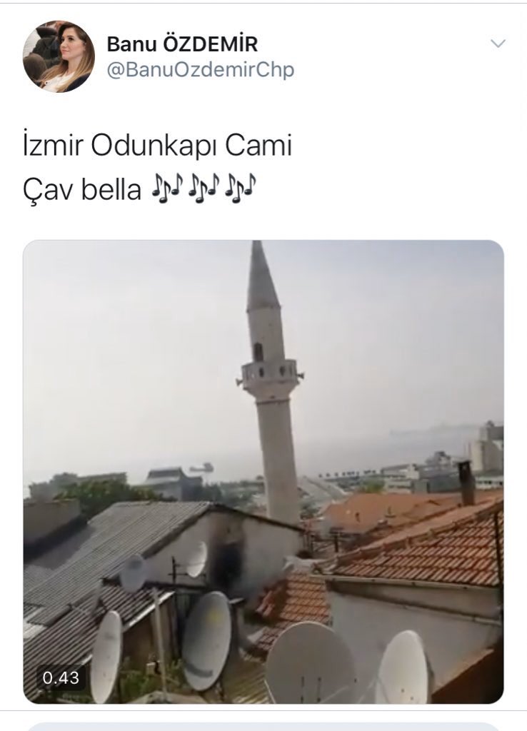 CHP ESKİ İL BAŞKAN YARDIMCISI ÇAV BELLA’YI PAYLAŞTIĞI İÇİN GÖZALTINA ALINDI
