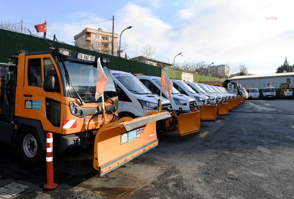 BEŞİKTAŞ BELEDİYESİ, 350 PERSONEL İLE KAR MESAİSİNE BAŞLADI