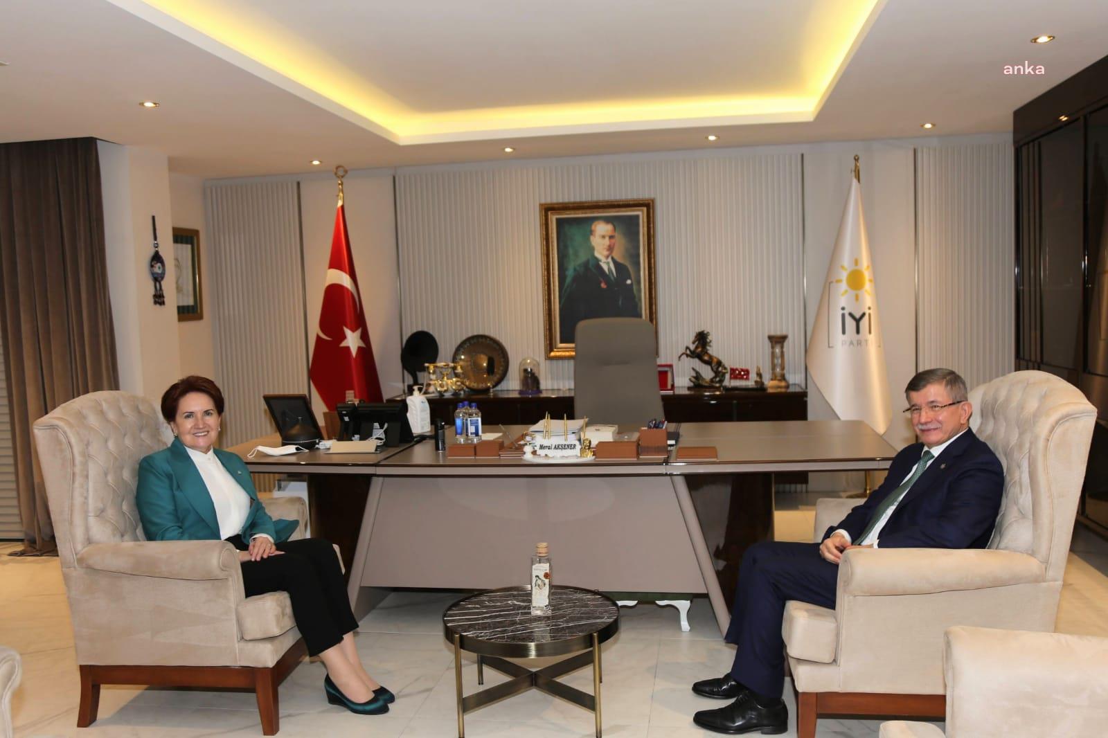 DAVUTOĞLU AKŞENER’İ ZİYARET ETTİ