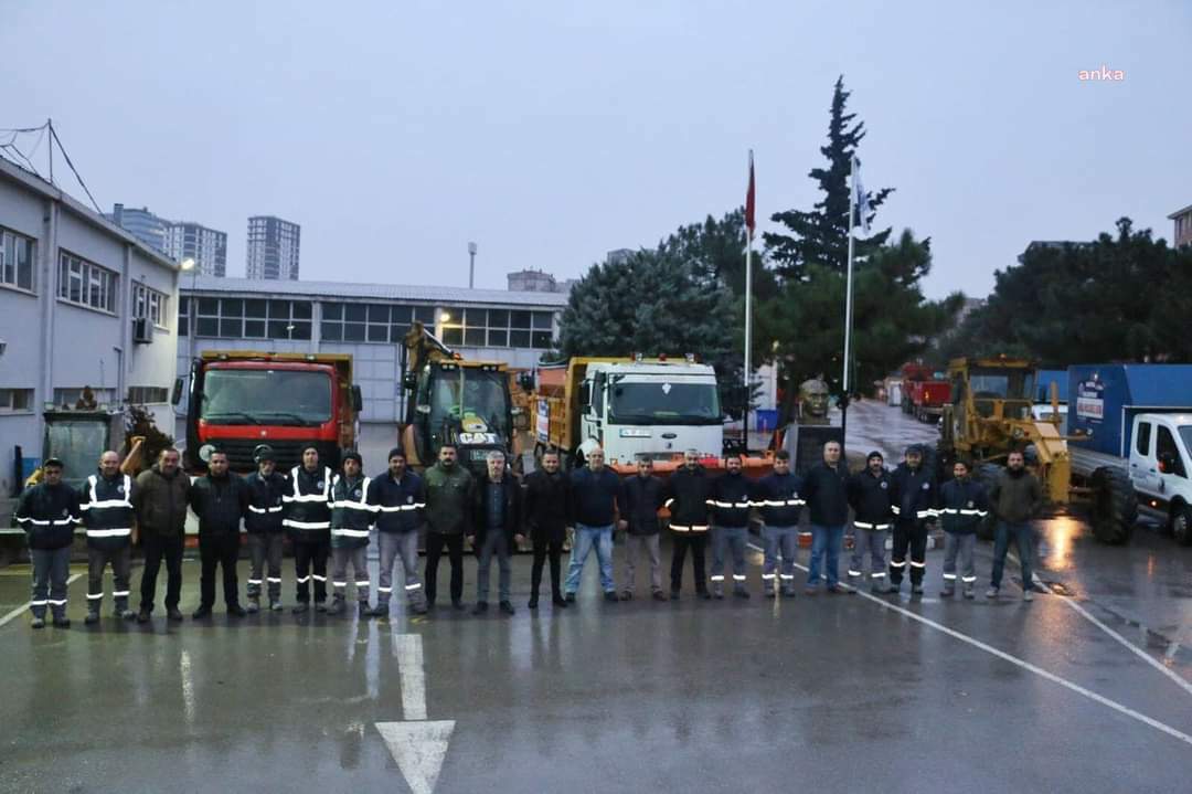 KARTAL BELEDİYESİ BEKLENEN KAR YAĞIŞI İÇİN TEYAKKUZDA