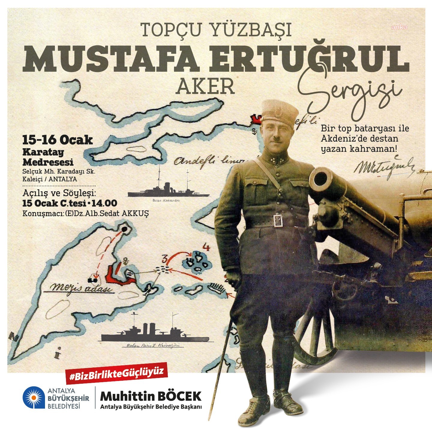 ANTALYA BÜYÜKŞEHİR BELEDİYESİ MUSTAFA AKER’İ ANIYOR