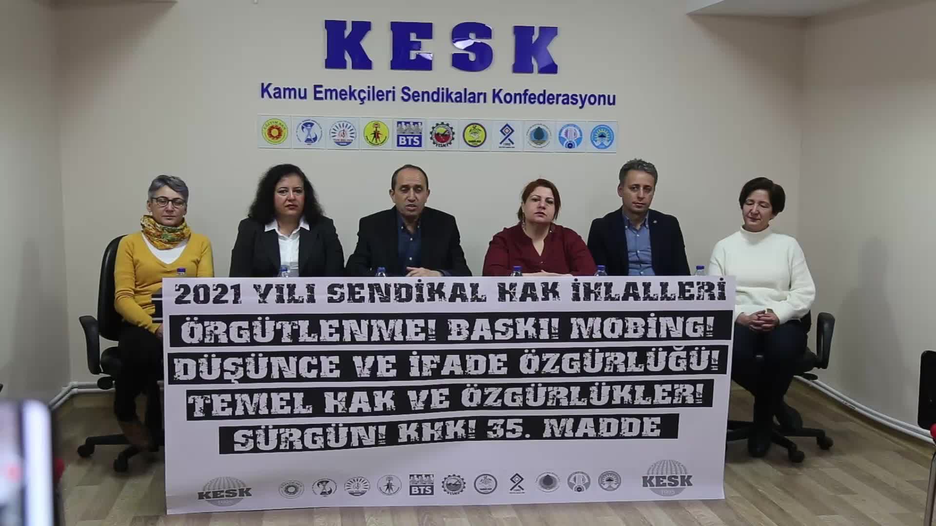 KESK, SENDİKAL HAK İHLALLERİ RAPORU’NU AÇIKLADI: “EN AZ 15 KİŞİ YAŞAMLARINI YİTİRDİKTEN SONRA ‘GİDEMEYECEKLERİ’ İŞLERİNE İADE EDİLDİ”