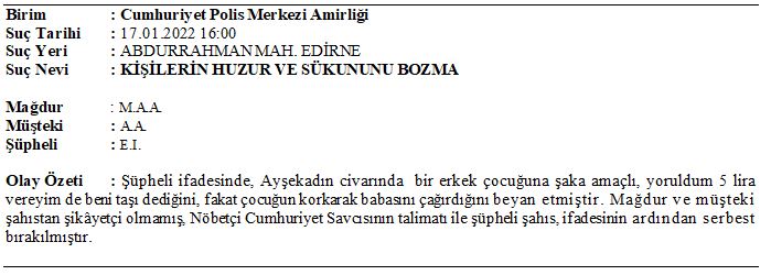 EDİRNE'DE BİR KİŞİ, BİR ÇOCUĞUN PARA KARŞILIĞINDA SIRTINA BİNMEK İSTEDİ