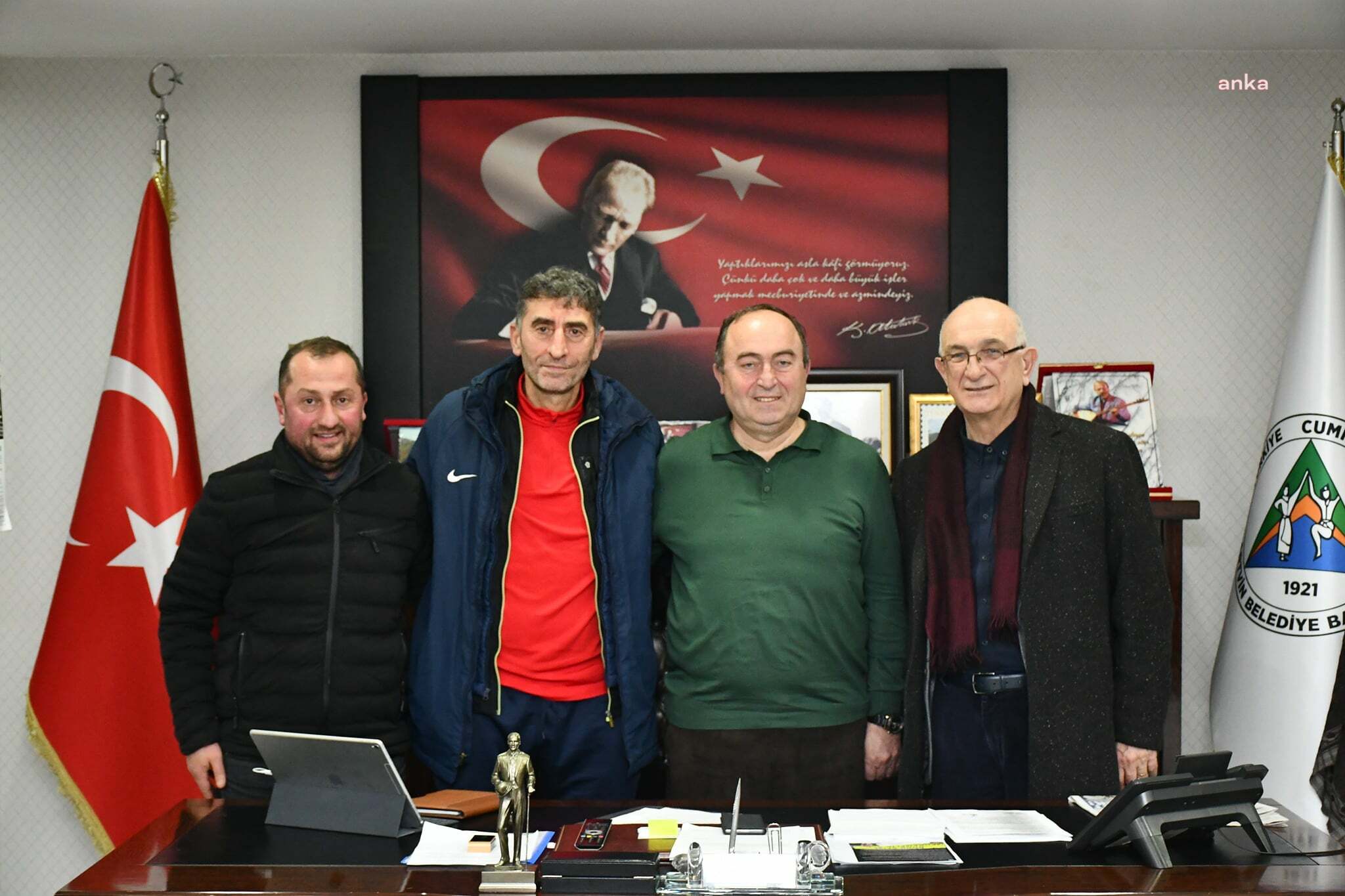 ARTVİN ÇORUH SPOR’DAN BELEDİYE BAŞKANI ELÇİN’E ZİYARET