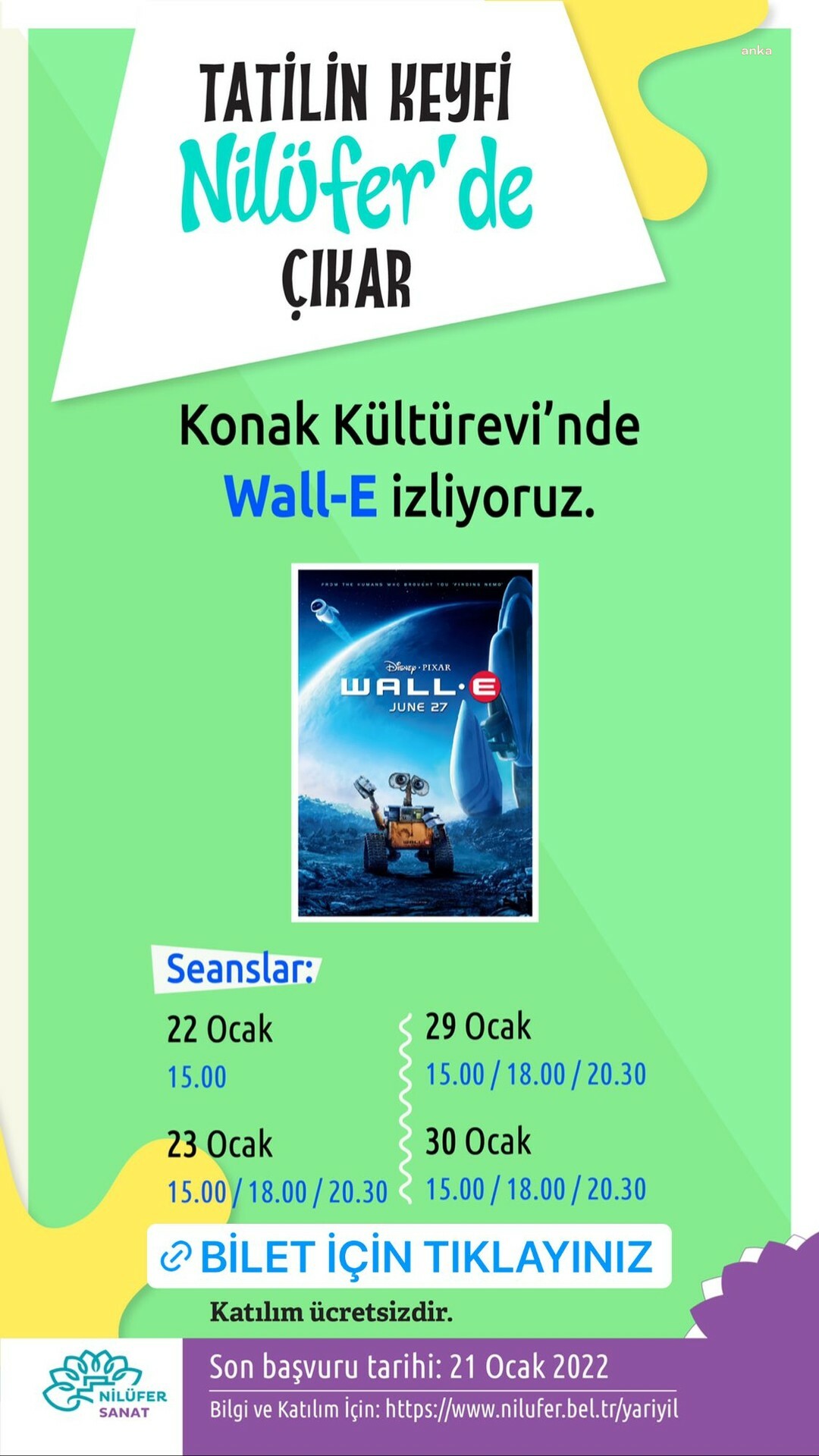 NİLÜFER'DE ÖĞRENCİLERE SÖMESTR ETKİNLİKLERİ
