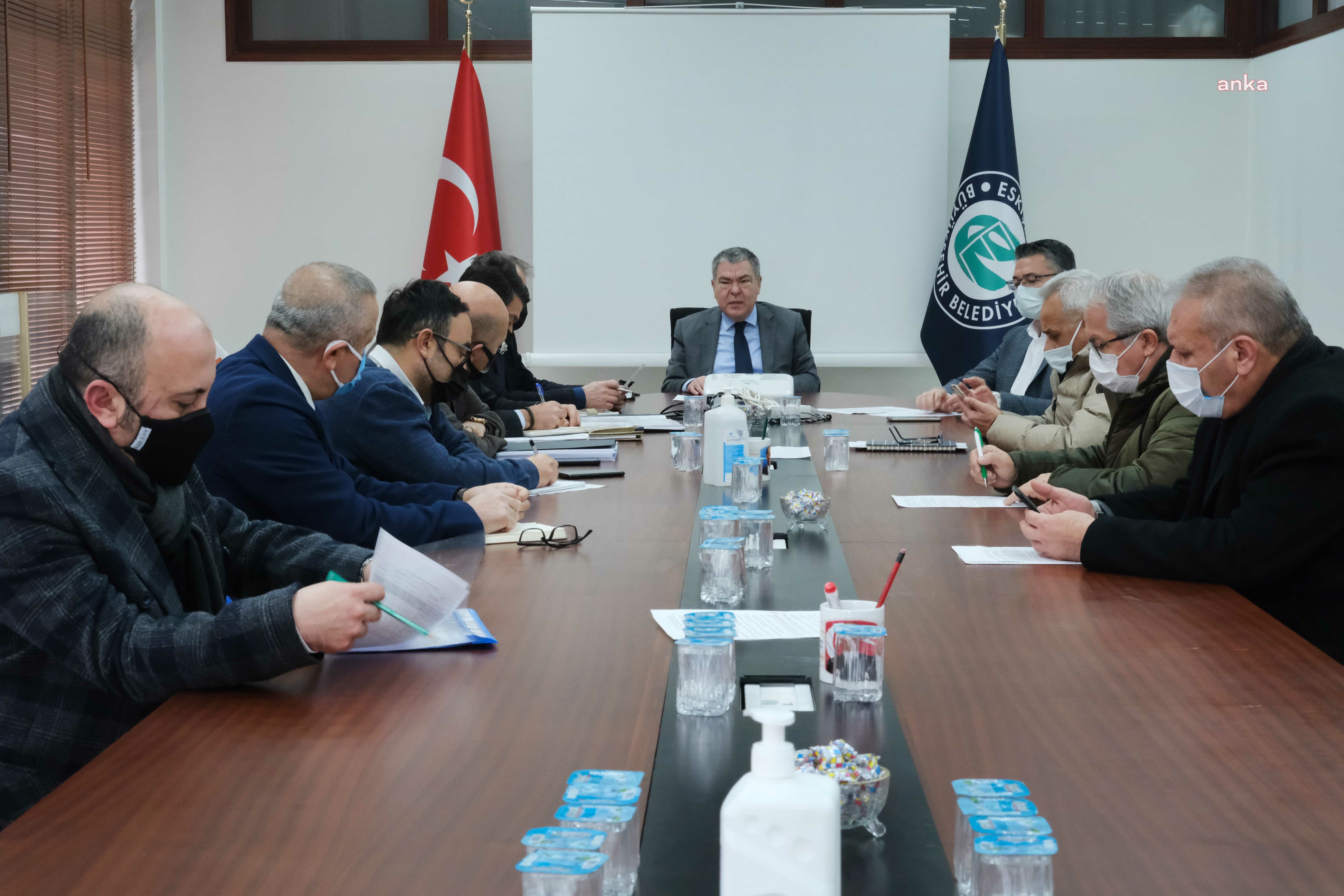 ESKİŞEHİR'DE KARLA MÜCADELE İÇİN İŞ BİRLİĞİ TOPLANTISI
