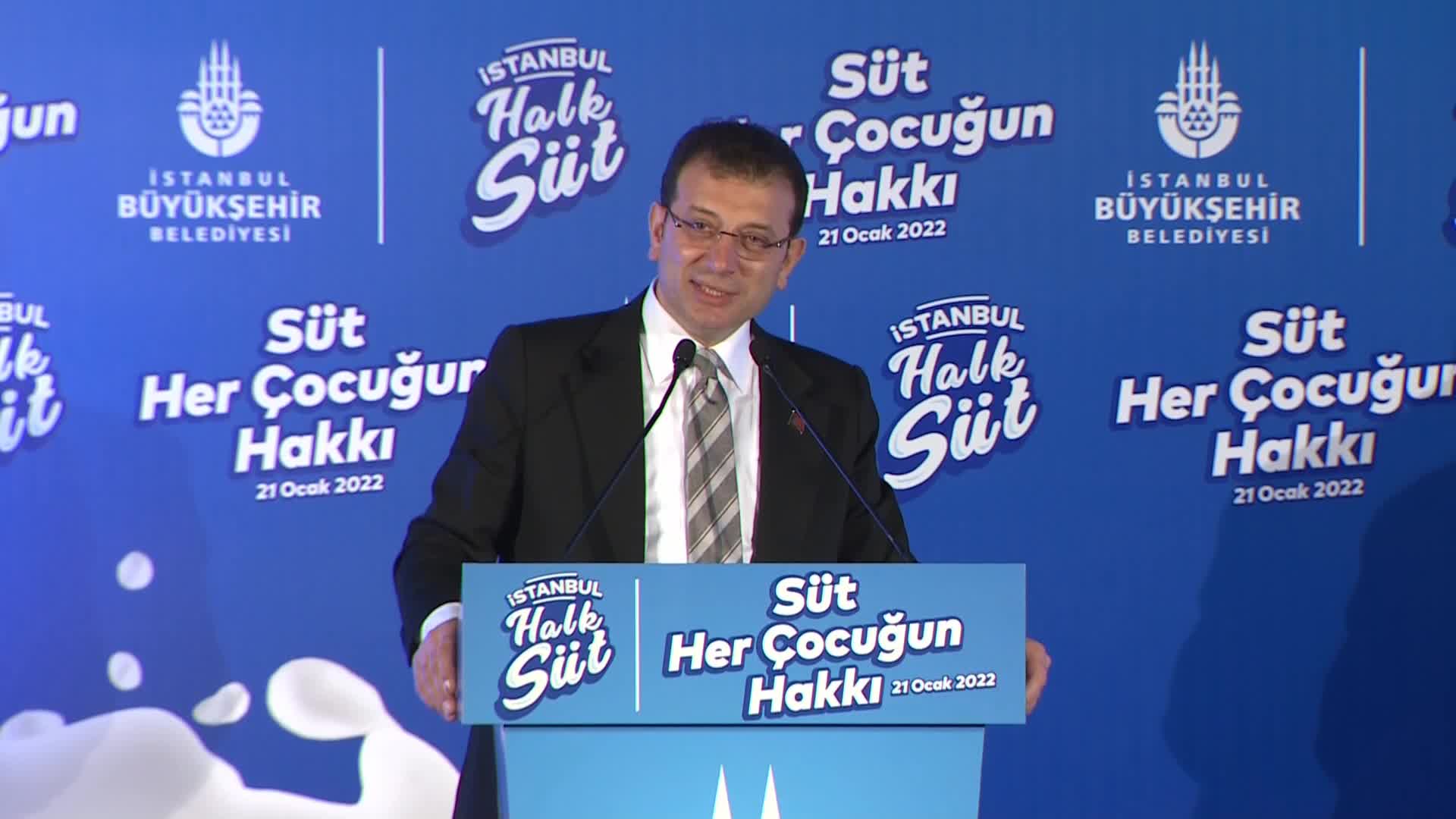 İMAMOĞLU: EN ÇILGIN PROJELERİMDEN BİRİSİ HALK SÜT. BUGÜNE KADAR ÇOCUKLAR İÇİN 14,5 MİLYON LİTRE SÜT DAĞITTIK