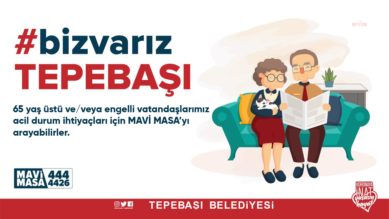 TEPEBAŞI BELEDİYESİ'NDEN KAR NEDENİYLE EVLERİNDEN ÇIKAMAYAN YAŞLI VE ENGELLİLERE DESTEK HİZMETİ