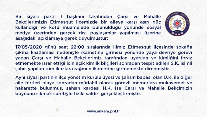 EMNİYETTEN İYİ PARTİ’NİN EL KOYDUĞU OLAYA İLİŞKİN AÇIKLAMA