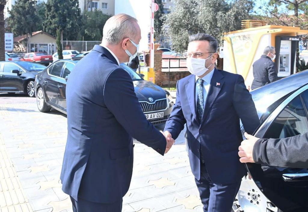AYDIN VALİSİ AKSOY VE DİDİM KAYMAKAMI YİĞİT’TEN BELEDİYE BAŞKANI ATABAY’A ZİYARET