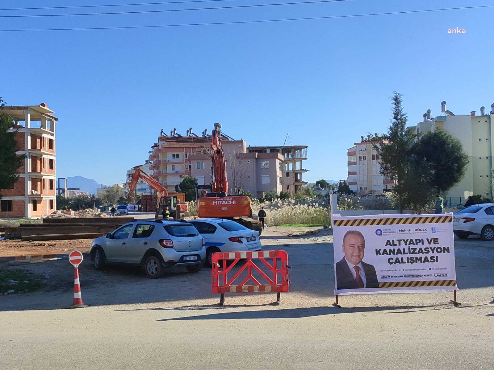 ANTALYA BÜYÜKŞEHİR, FİNİKE KANALİZASYON ŞEBEKE HATTI’NDA İLK KAZMAYI VURUYOR
