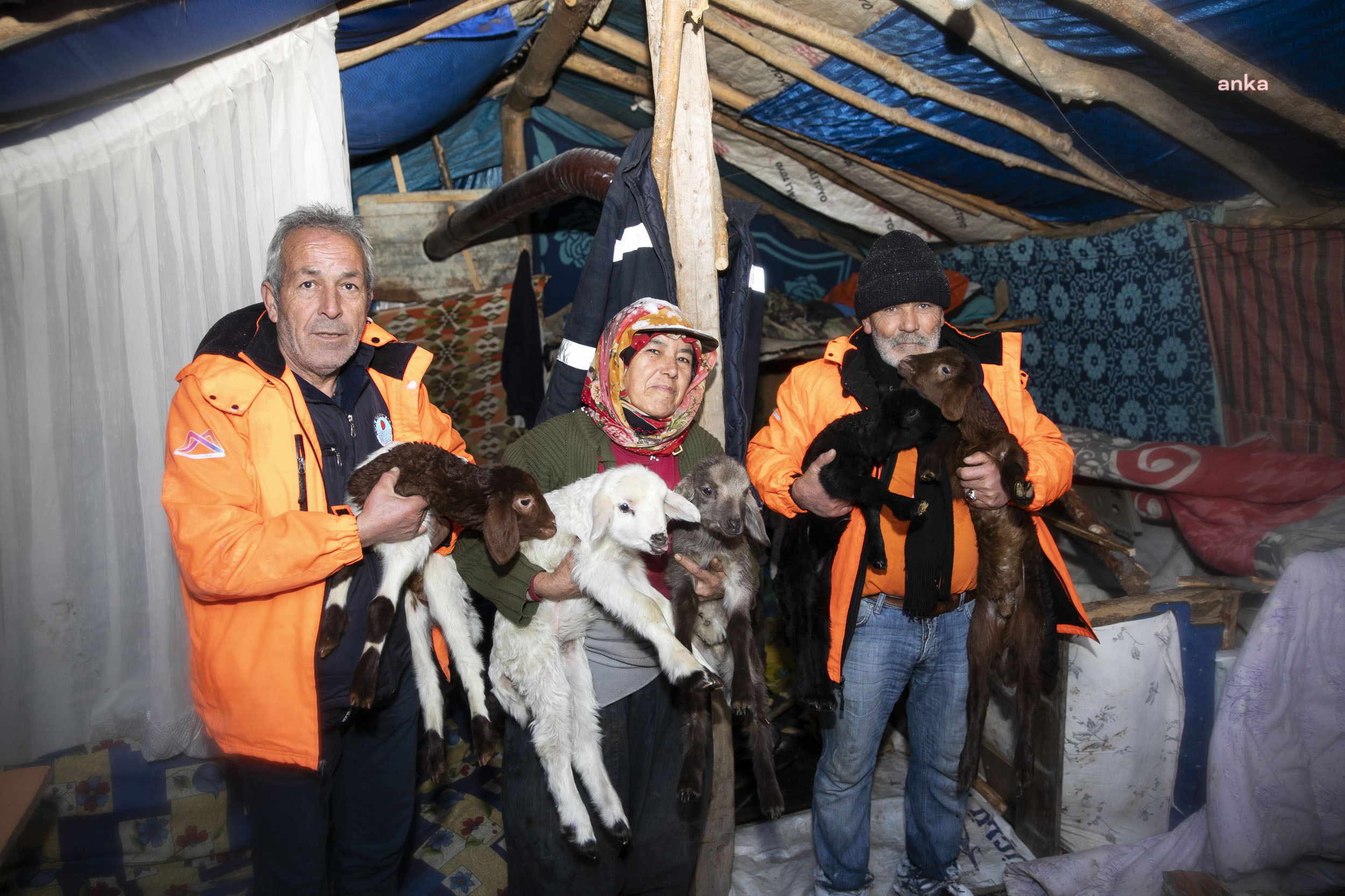 MERSİN BÜYÜKŞEHİR, YÖRÜK BİR AİLENİN 120 HAYVANINI KARDAN KURTARDI