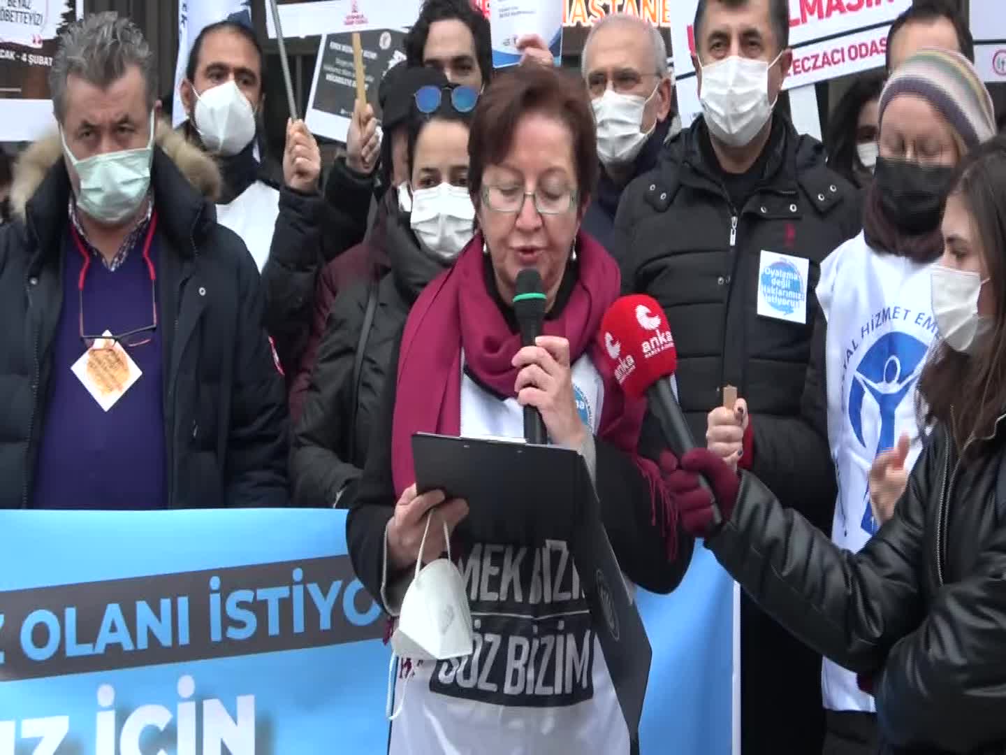 SAĞLIKÇILARDAN "BEYAZ NÖBET" EYLEMİ: "TASARI MECLİS’E GELENE KADAR NÖBETTE OLACAĞIZ"