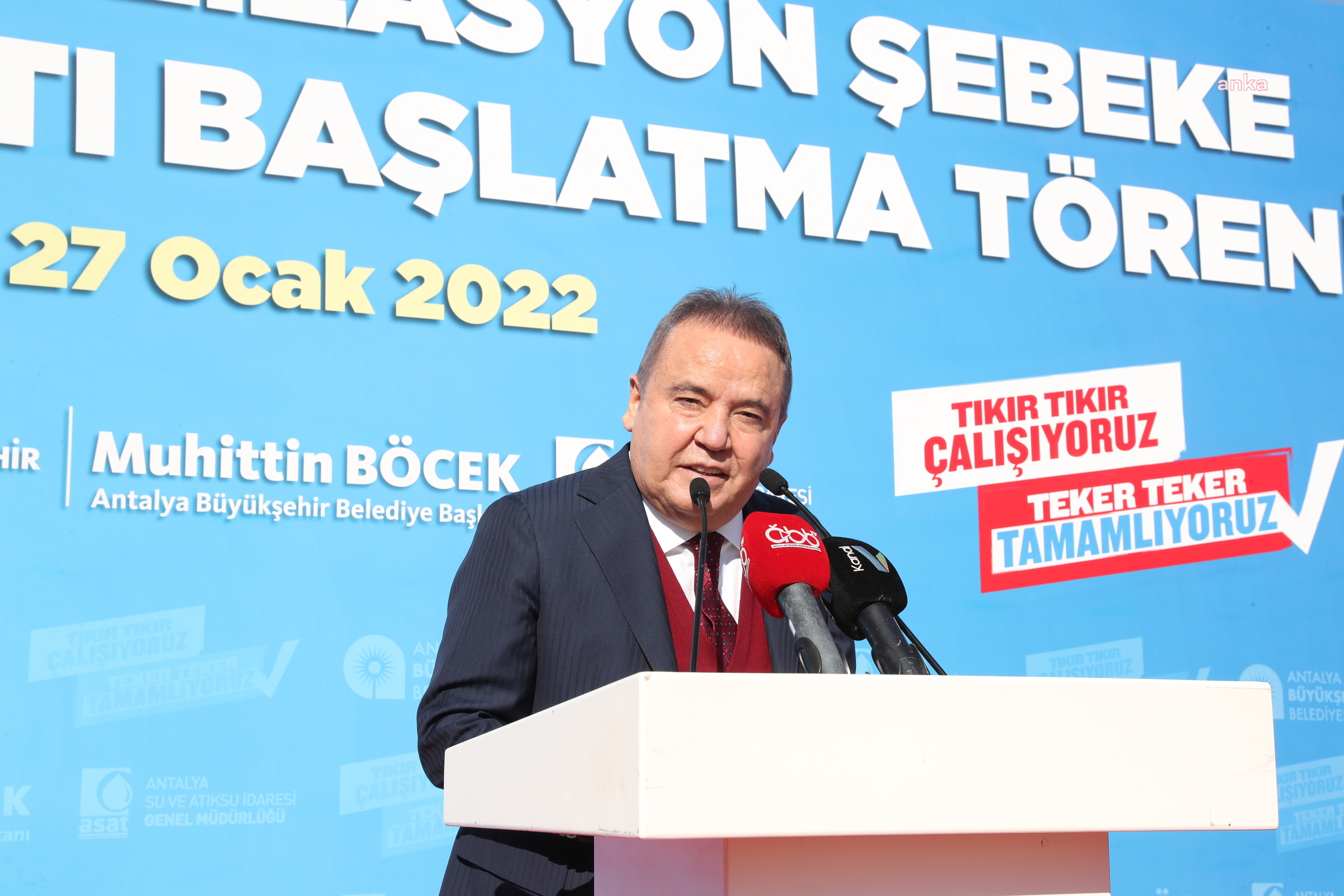 FİNİKE KANALİZASYON ŞEBEKE HATTI ÇALIŞMALARI BAŞLADI