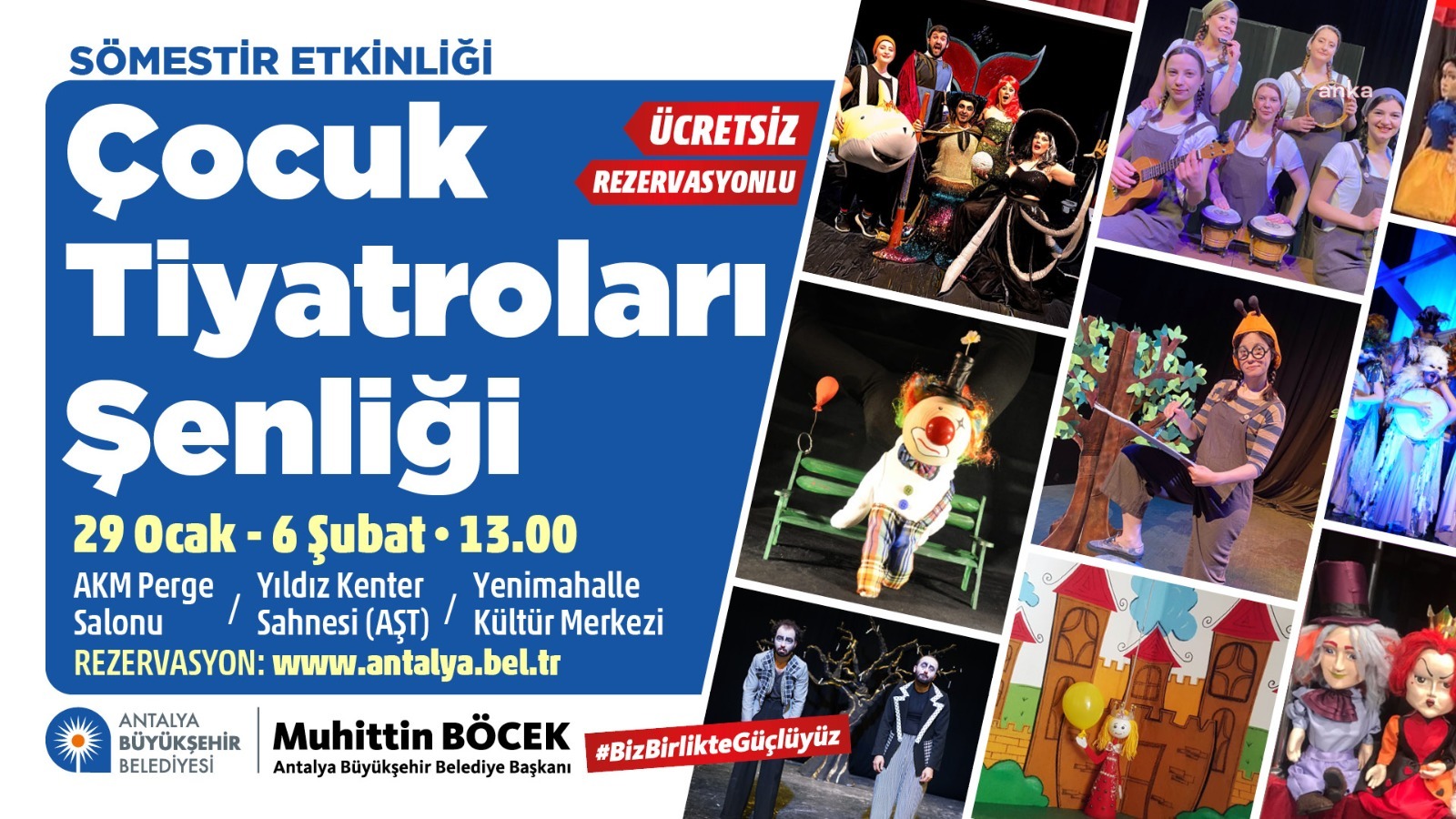 ANTALYA BÜYÜKŞEHİR’DEN ÇOCUKLARA TİYATRO HEDİYESİ