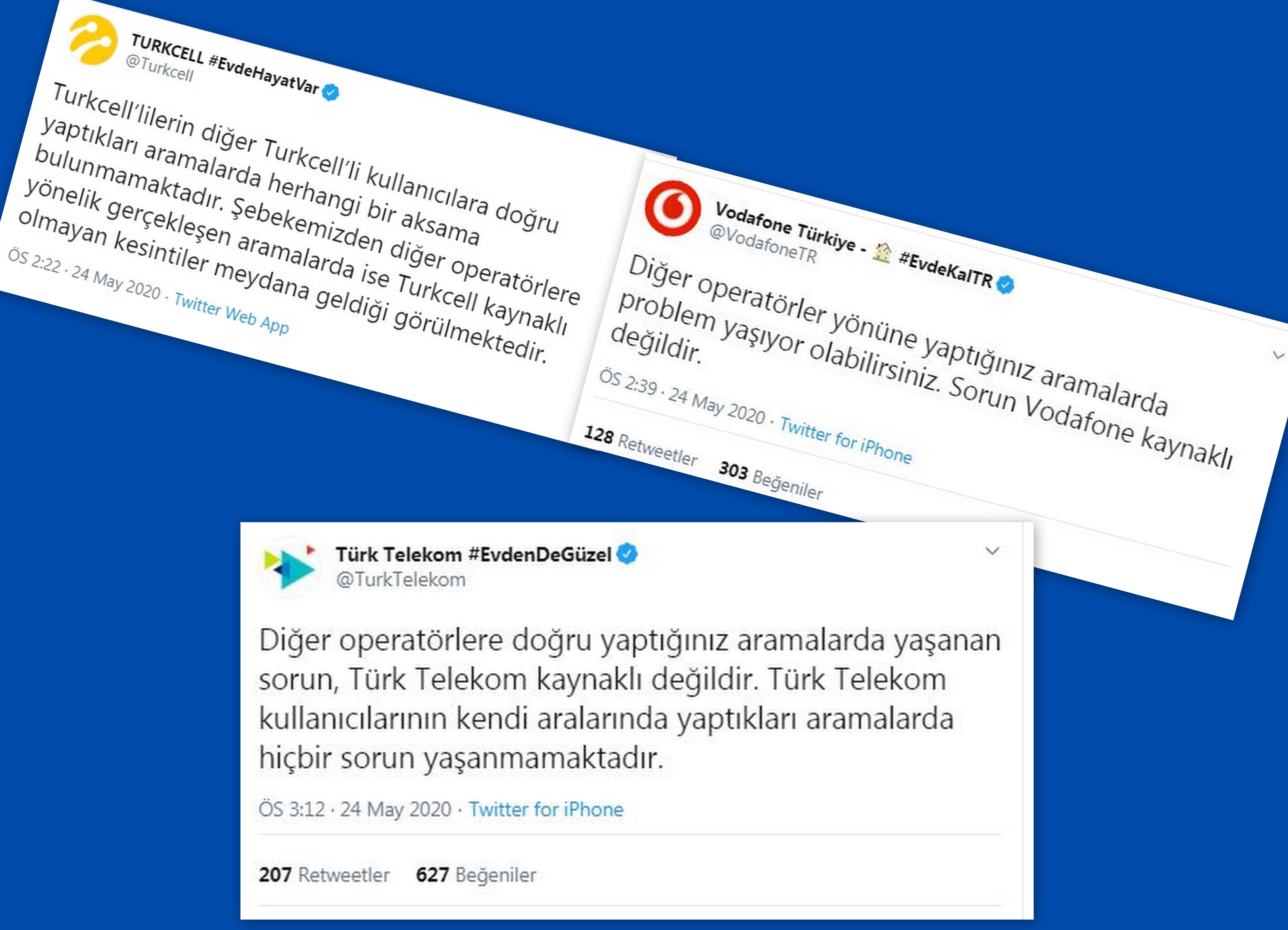 VATANDAŞ TELEFONLA BAYRAMLAŞMAKTA SORUN YAŞADI, OPERATÖRLER BİRBİRİNİ SUÇLADI