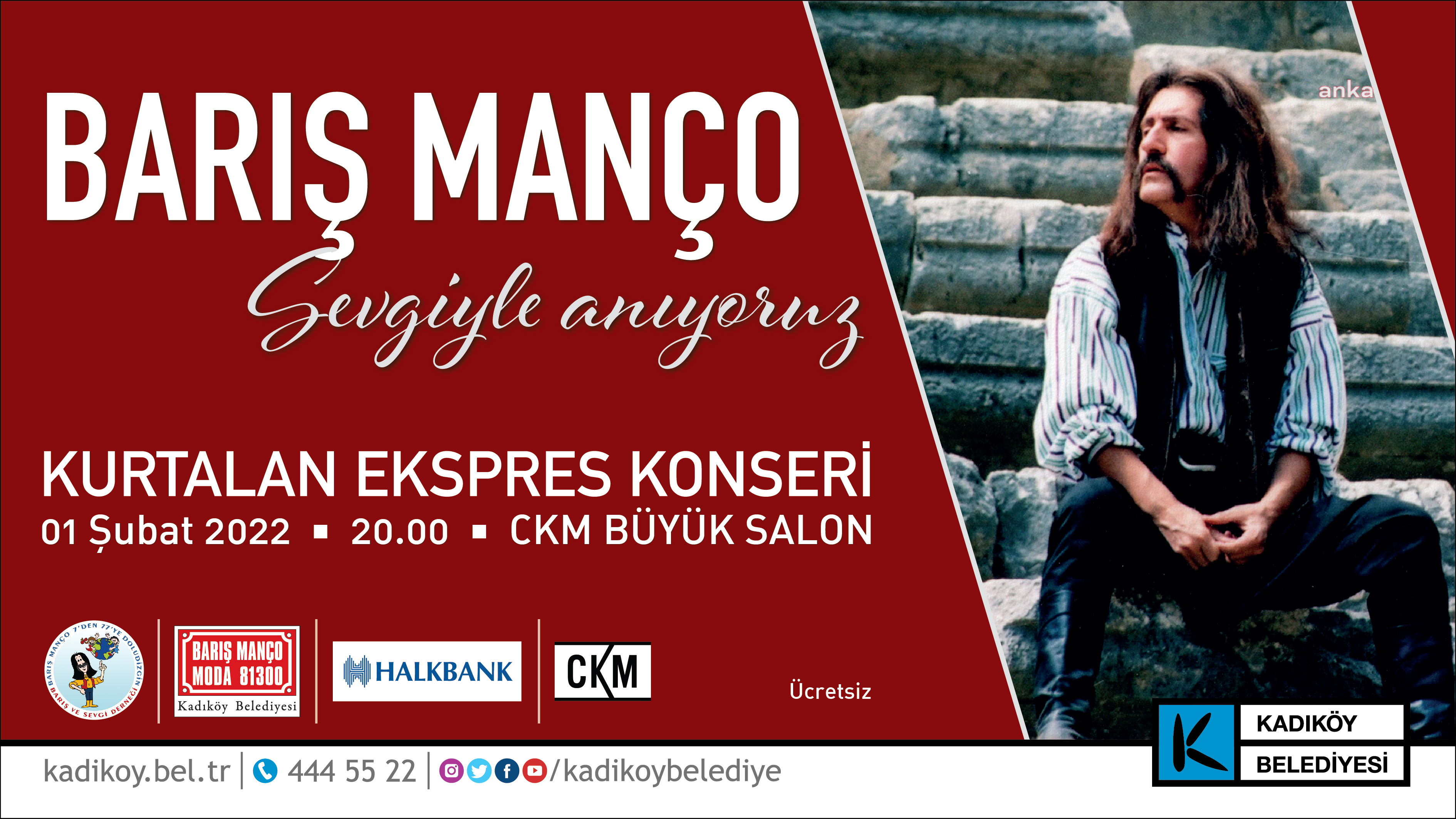 BARIŞ MANÇO, KADIKÖY’DE ANILACAK