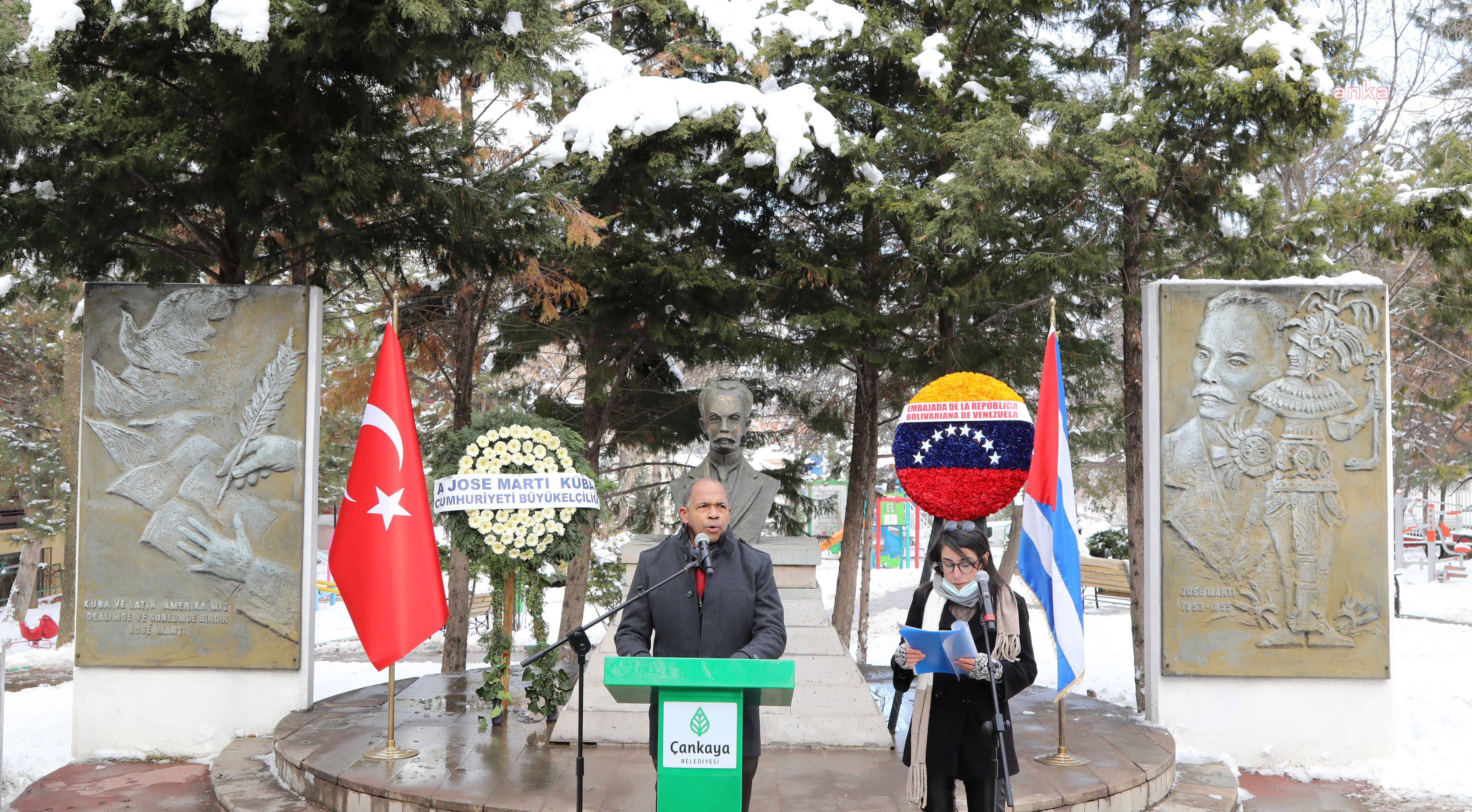 BAĞIMSIZ KÜBA DÜŞÜNÜN UNUTULMAZ ÖNDERİ JOSE MARTİ, ÇANKAYA'DA ANILDI