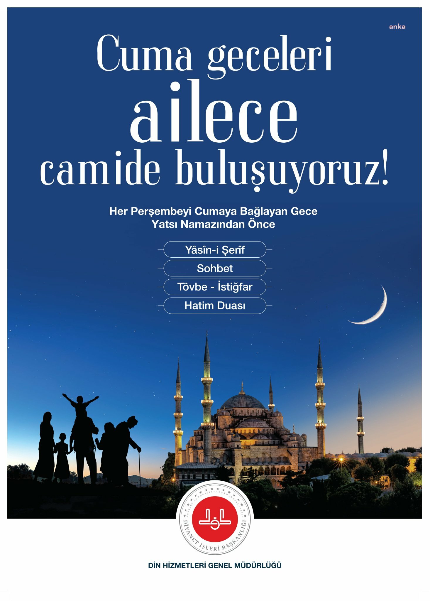DİYANET İŞLERİ BAŞKANI ERBAŞ'TAN MÜFTÜLERE TALİMAT: "CUMA GECELERİ AİLECE CAMİDE BULUŞUYORUZ"
