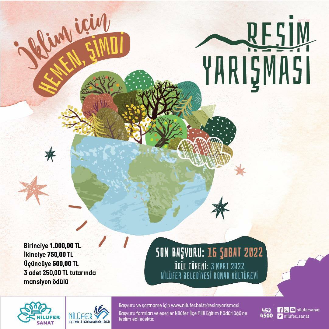 NİLÜFER'DE RESİM YARIŞMASININ BU YILKİ TEMASI İKLİM