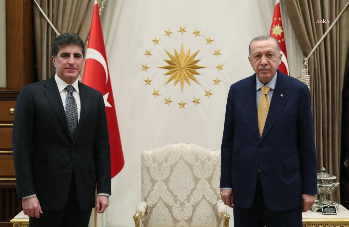 ERDOĞAN NEÇİRVAN BARZANİ İLE GÖRÜŞTÜ