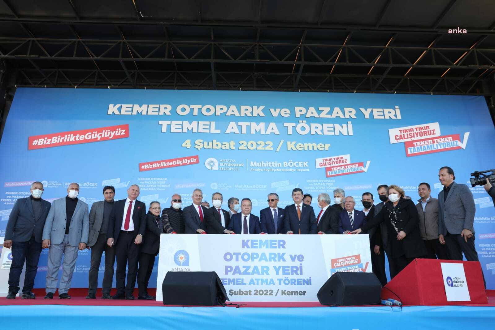 KEMER OTOPARK VE PAZAR YERİ PROJESİ’NİN TEMELİ ATILDI