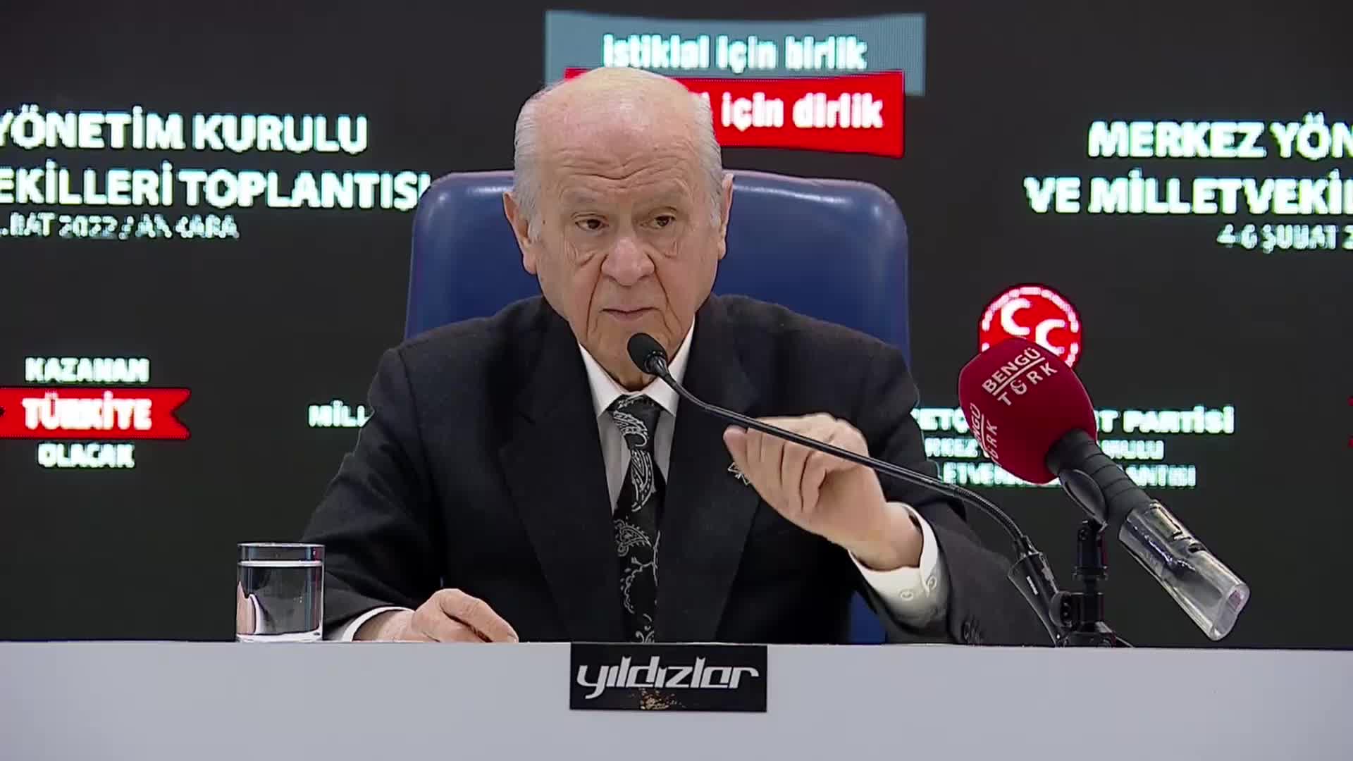 BAHÇELİ: “BU SÖZDE KARAR TÜRKİYE'NİN HUKUK GÜCÜNE VE DEMOKRASİ GÜVENLİĞİNE SUİKASTTIR. AVRUPA KONSEYİ BAKANLAR KOMİTESİ KENDİ İŞİNE BAKMALIDIR”