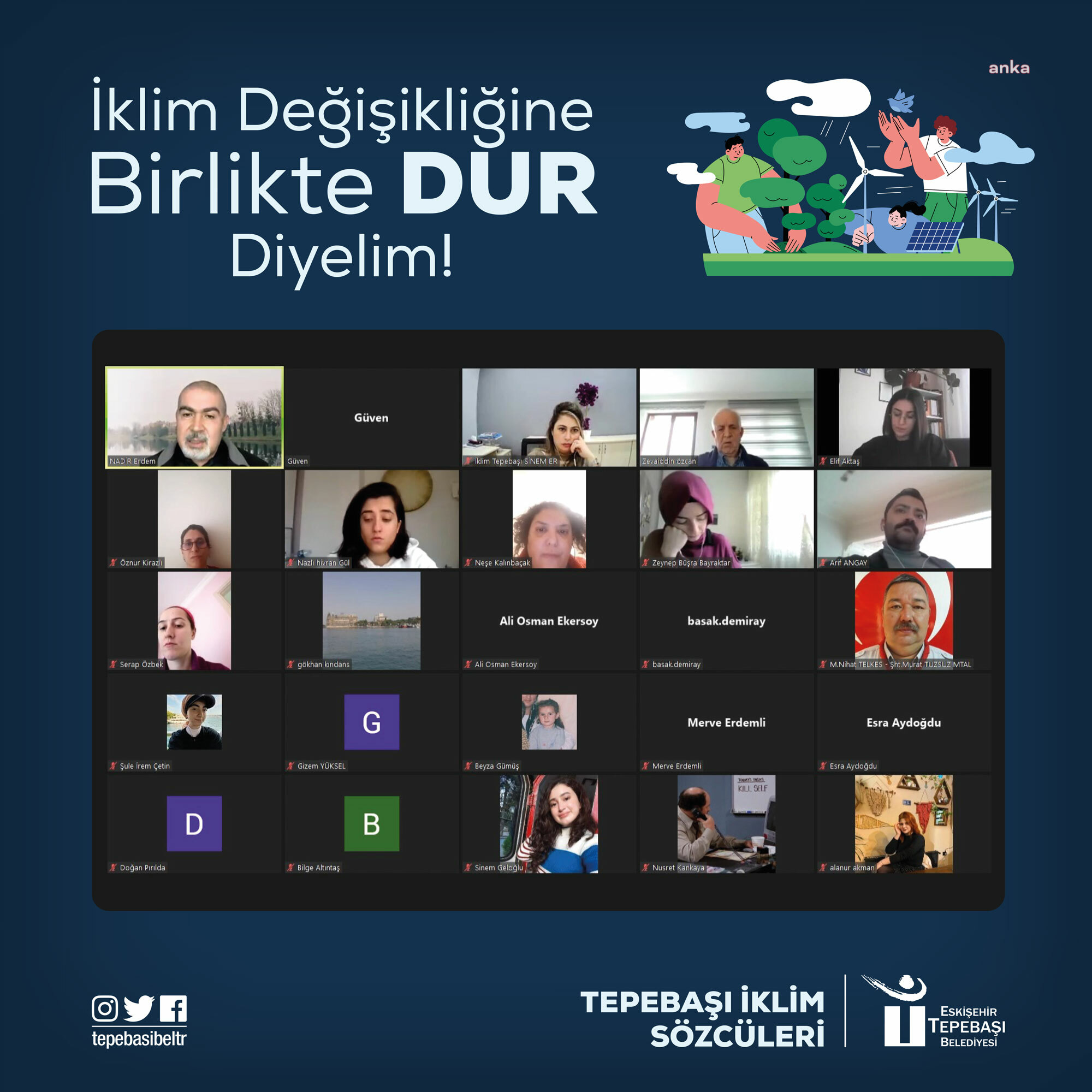 “TEPEBAŞI İKLİM SÖZCÜLERİ” PROGRAMI BAŞLADI