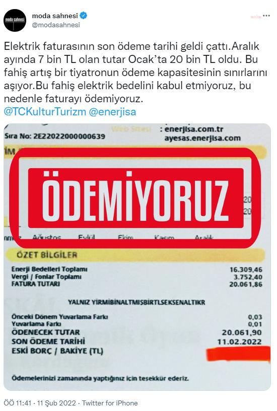 İSTANBUL MODA SAHNESİ: "20 BİN TL'LİK FATURAYI ÖDEMİYORUZ"
