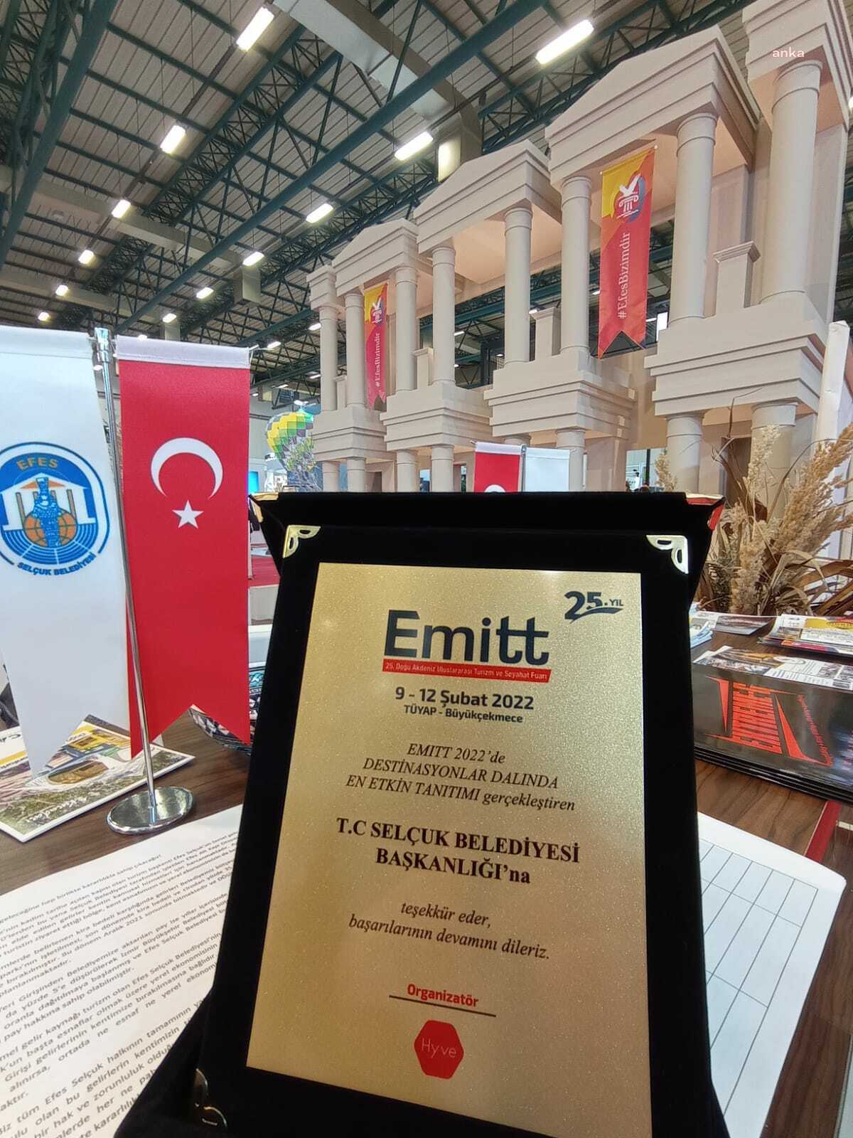 EMITT’TEN EFES SELÇUK BELEDİYESİ’NE ÖDÜL