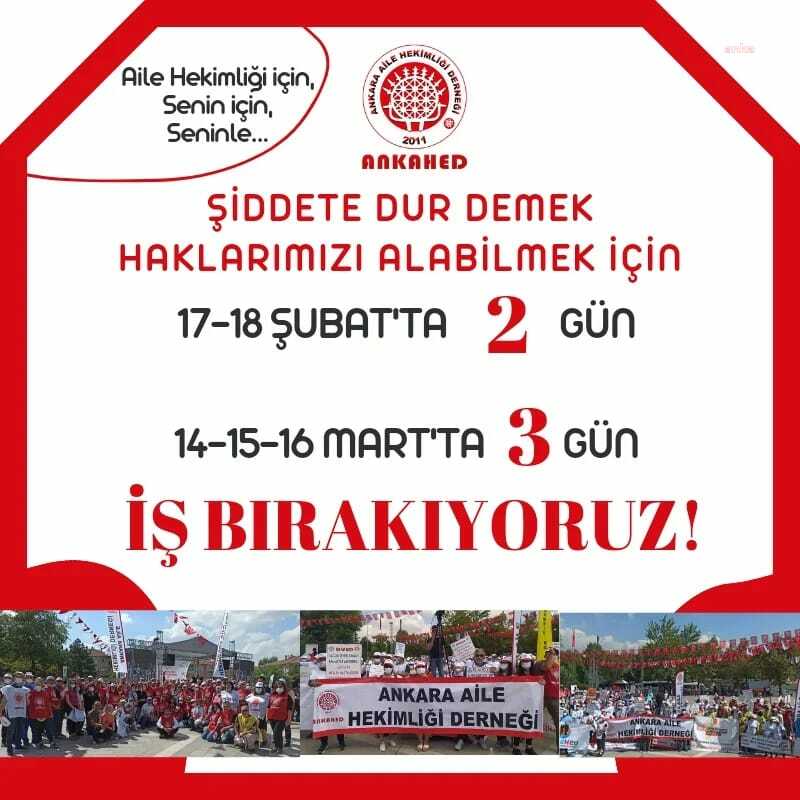 AİLE HEKİMLERİ, 17 ŞUBAT’TA İŞ BIRAKACAK