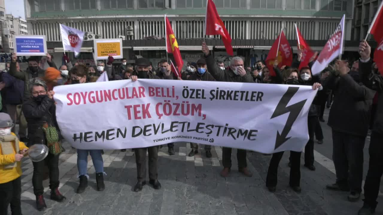TKP ZAMLI ELEKTRİK FATURALARINI PROTESTO ETTİ: "SOYGUNCULAR BELLİ, TEK ÇÖZÜM HEMEN DEVLETLEŞTİRME"
