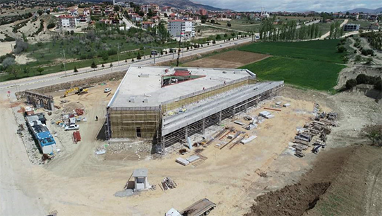 ELMALI YENİ OTOGARI KABA İNŞAATI BİTTİ