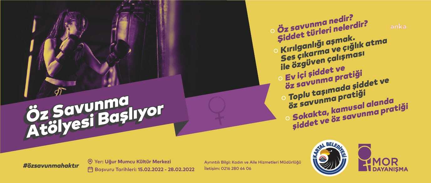 KARTALLI KADINLAR İÇİN "ÖZ SAVUNMA ATÖLYESİ" BAŞLIYOR