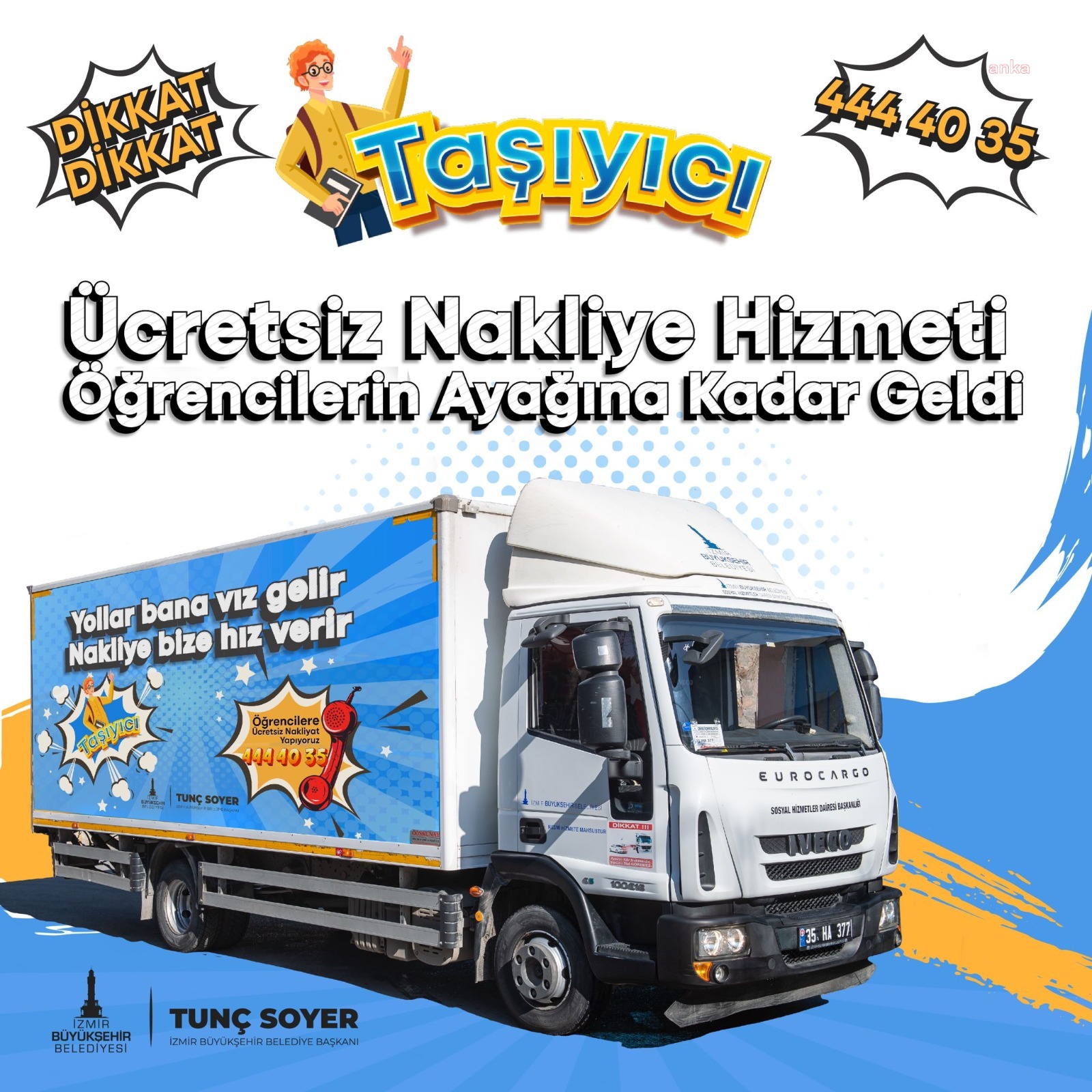 İZMİR’DE ÜNİVERSİTE ÖĞRENCİLERİNE NAKLİYE DESTEĞİ